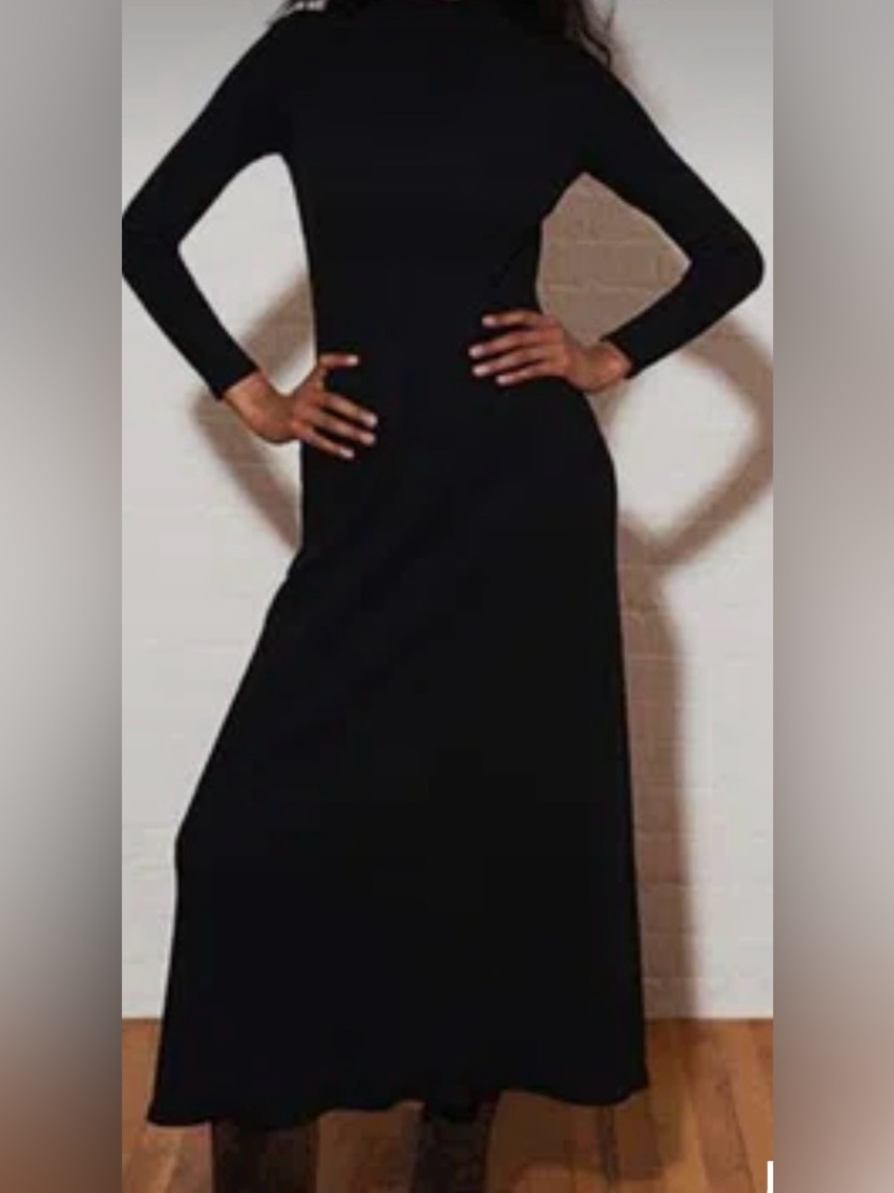 Mara Hoffman Melanie Black Ribbed Open Back Maxi Dress XXS Organic Cotton